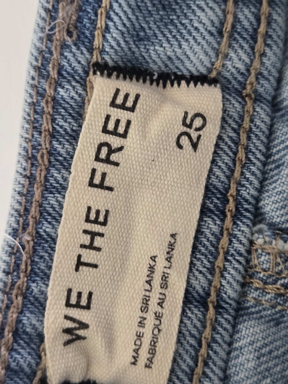 NWT Free People We The Free Suzy Denim Skirt Frayed Raw Hem Blue Sun Stoned 27 - Picture 14 of 16